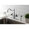 Kingston Brass KS1231PKXBS 8" Centerset Deck Mnt Kitchen Faucet W/Brass Sprayer, Chrm KS1231PKXBS - alternate 3